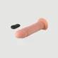 Vibromasseur réaliste en silicone télécommandé R1 avec ventouse - Couleur chair