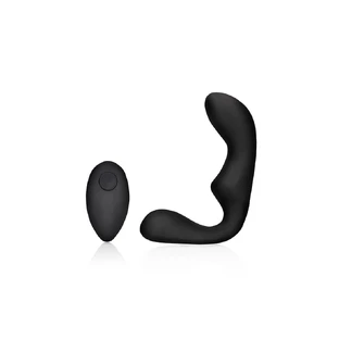 Pointed Remote-Controlled Vibrating Prostate Massager - Black