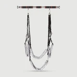 Juego de suspensión con barra y cadenas - Negro