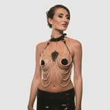 Guilty Pleasure Allure Pearl Pleasure-halsband - Zwart