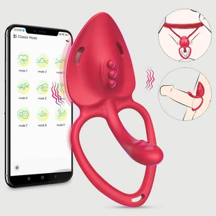 The Clit Tingler App-Controlled Butterfly Wearable Vibrator - Red