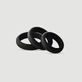 Ramrod Smooth Silikon-Penisring-Set – Schwarz