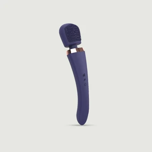 Brush Crush Flexible-Head Wand Massage Vibrator - Blue