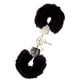 Sexopolis BDSM Beginner's Metal Black Furry Handcuffs