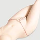 Pearl String Thong With Thin Strap - Red