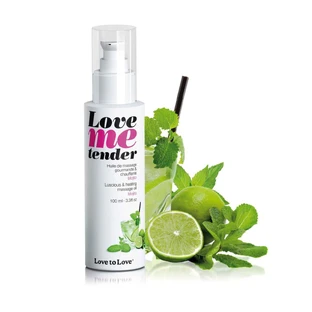 Huile de massage « Love Me Tender » sensuelle et torride, parfum mojito - 100 ml