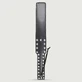 Leather Paddle With Studs & Wrist Strap - Black