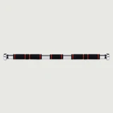 Türstabilisierungsstange mit rutschfester Griffzone und Metallenden, 85–105 cm – Schwarz