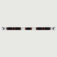 Door Stabilization Bar with Anti-Slip Grip and Metal Ends, 85–105 cm - Black