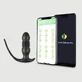 Power Thruster – App-gesteuerter Silikon-Prostata-Vibrator mit Stoßfunktion und Penisring – Schwarz