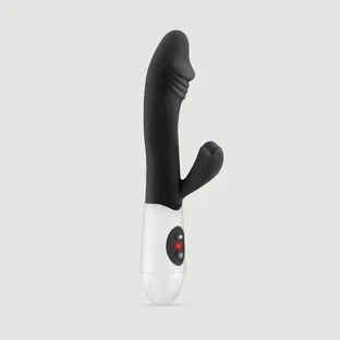 „My First Rabbit“ – wiederaufladbarer Silikon-Rabbit-Vibrator – Schwarz