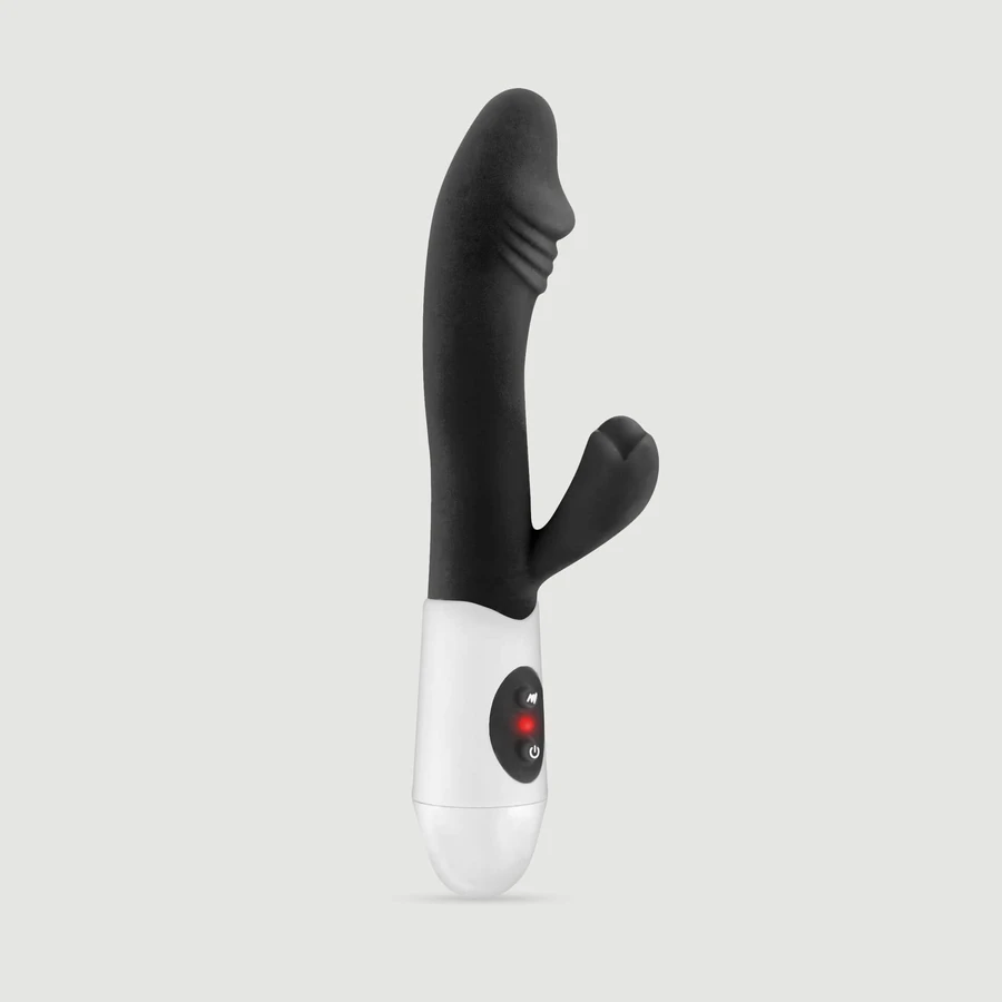 „My First Rabbit“ – wiederaufladbarer Silikon-Rabbit-Vibrator – Schwarz