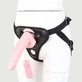 Strap-On-Gurt mit Vibrator und verstellbarem Gurt – Schwarz
