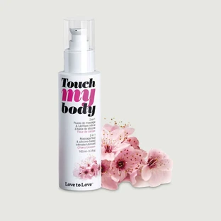 Lubricante de silicona con aroma a flor de cerezo «Touch my Body» - 100 ml