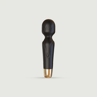 Power Wand – Leistungsstarker Silikon-Massagestab – Schwarz