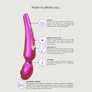 Pleaser Premium Clitoral Flapping Stimulator - Iridescent Pink