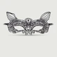 Lace Eye Mask With Cat Ears – Black