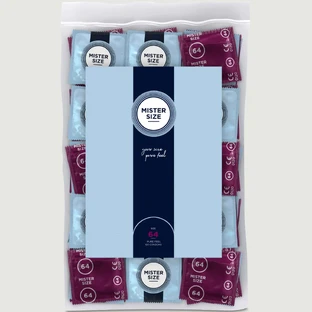 Condones Mister Size Pure Feel de 64 mm - 100 unidades