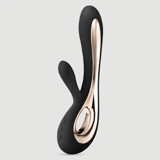 Lelo Soraya 2  Premium Silicone Rabbit Vibrator - Black
