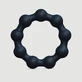 Anillo para el pene acanalado de silicona «Maximize» - Negro