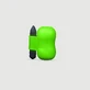 Glow-in-the-Dark Vibrating Masturbator - Green