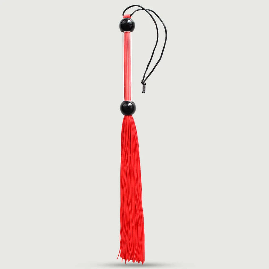 Mini Flogger with Plastic Handle and Thin Edges - Red