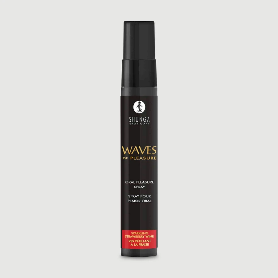 Shunga „Waves of Pleasure“ Stimulierendes Oralsex-Spray, Erdbeer-Champagner-Geschmack – 20 ml