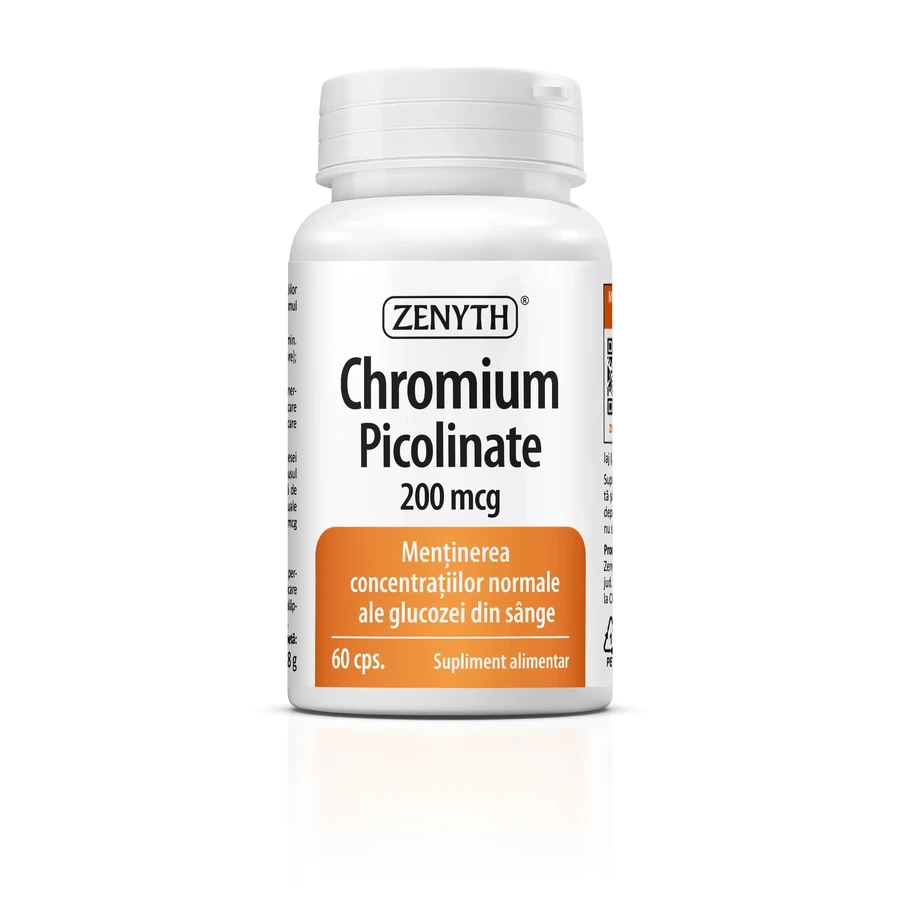 Chromium Picolinate 200 mcg, 60 capsules, Zenyth