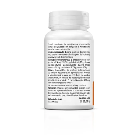 Chromium Picolinate 200 mcg, 60 capsules, Zenyth
