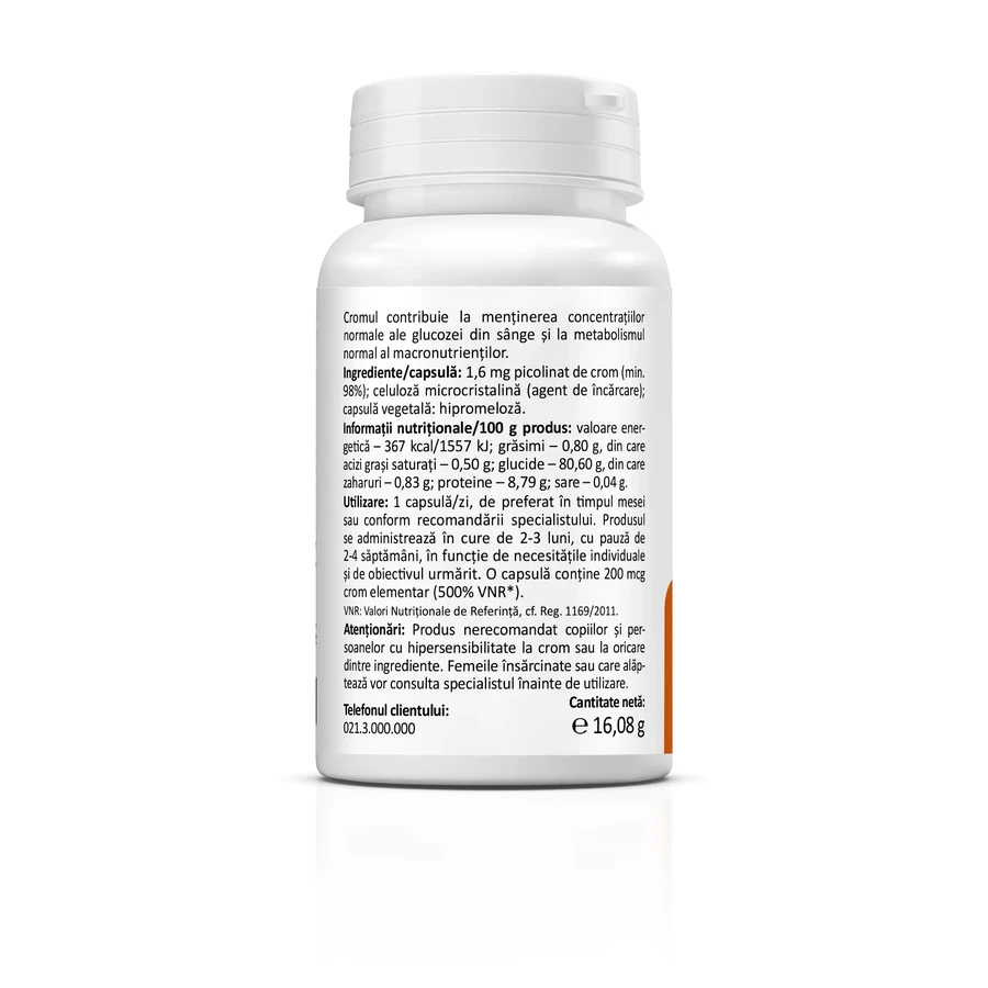 Chromium Picolinate 200 mcg, 60 capsules, Zenyth