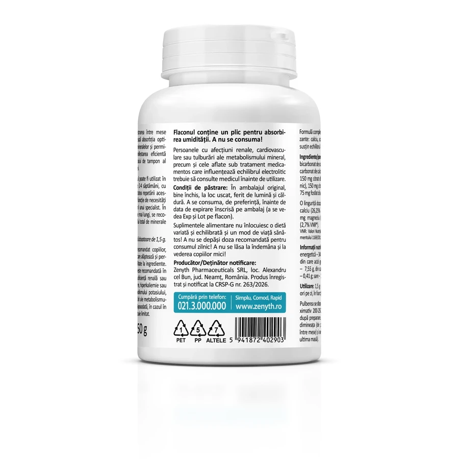 Base Powder Mineral Salt and Electrolyte Complex, 150 g powder