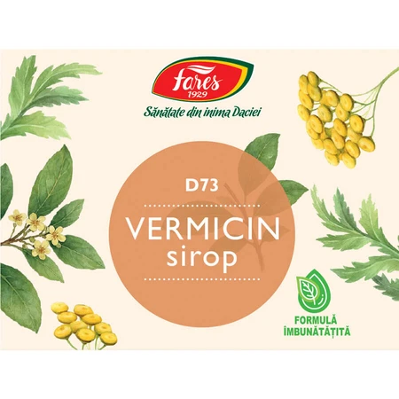 Vermicin D73 Herbal Syrup, 250 ml, Fares