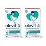 Elevit 3, multivitamines pour la période postnatale et l'allaitement, 2 x 30 gélules, Bayer