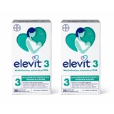 Elevit 3, multivitaminen voor de periode na de bevalling en tijdens het geven van borstvoeding, 2 x 30 capsules, Bayer