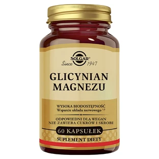 Glycinate de magnésium Solgar, 60 gélules