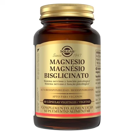 Solgar Glicinat de Magneziu, 60 de Capsule