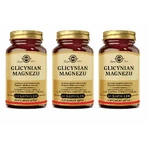 Glycinate de magnésium Solgar, 3 boîtes de 60 gélules