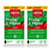 Ortis Fruits & Fibers Forte Tránsito intestinal 2x36 (24+12) comprimidos