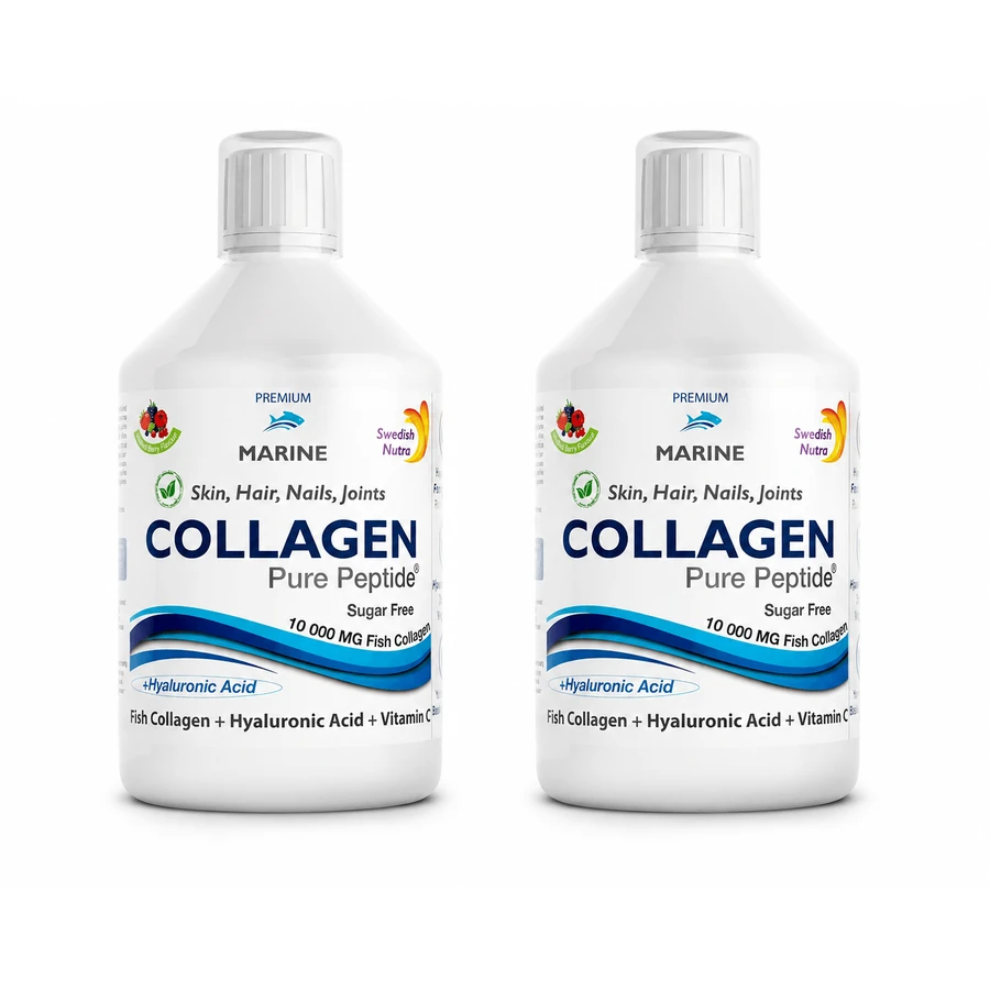 Colagen Marin Hidrolizat 10000mg, 2x500 ml, Swedish Nutra
