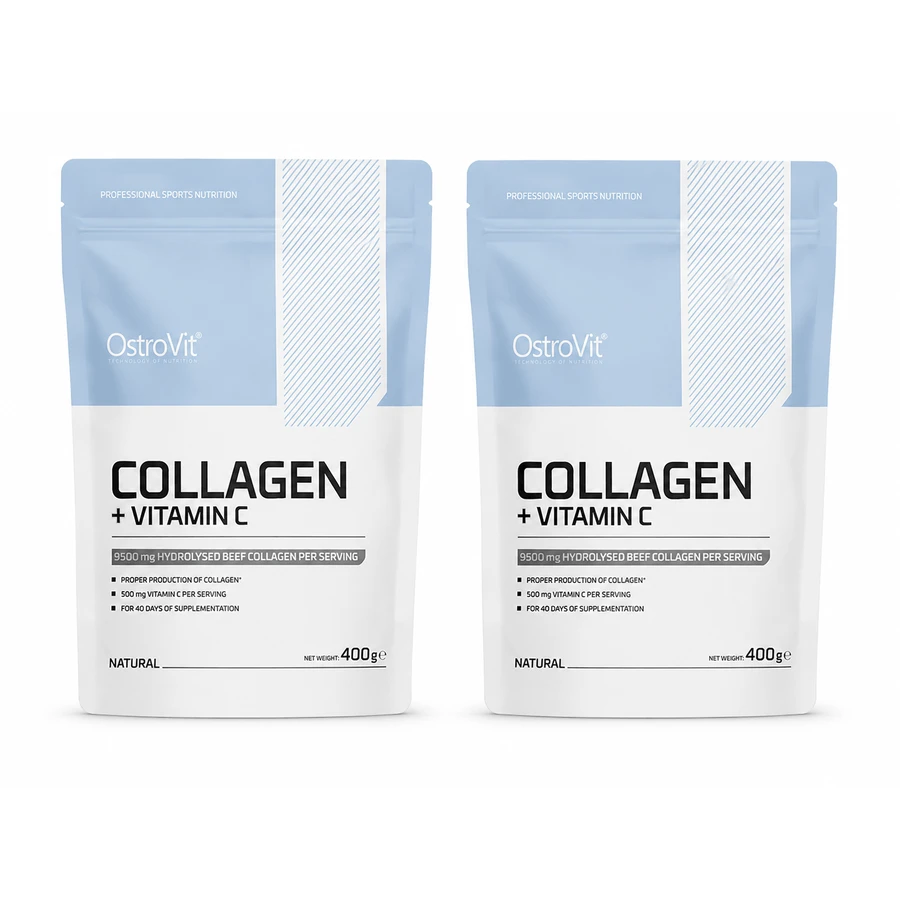 Kollagen + natürliches Vitamin C, 2 × 400 g, OstroVit