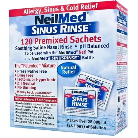 Sinus Rinse Kit sinus irrigation supplement for adults, 3x120 Sachets, NeilMed Pharmaceuticals