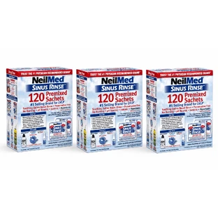 Sinus Rinse Kit sinus irrigation supplement for adults, 3x120 Sachets, NeilMed Pharmaceuticals