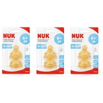 NUK First Choice+ Sauger aus Gummi, mittel, ab 6 Monaten, 6er-Pack