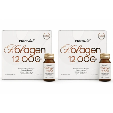 PharmoVit Colágeno 12000 Max, 30 ml x 2x30 frascos