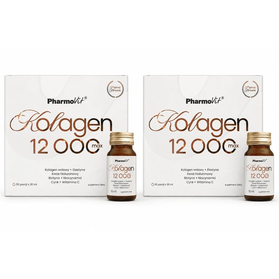 PharmoVit Colágeno 12000 Max, 30 ml x 2x30 frascos