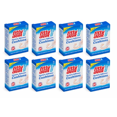 Fittydent Super Retainers for Lower and Upper Dentures, 8x15 pieces, Dentaid