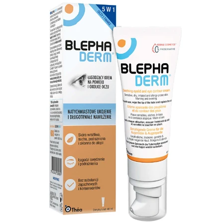 Blephaderm, beruhigende Creme für die Augenlider und die Augenpartie, 3 × 40 ml