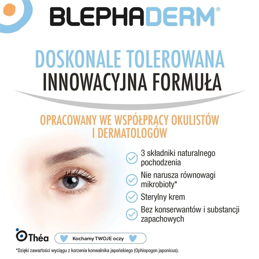Blephaderm, beruhigende Creme für die Augenlider und die Augenpartie, 3 × 40 ml