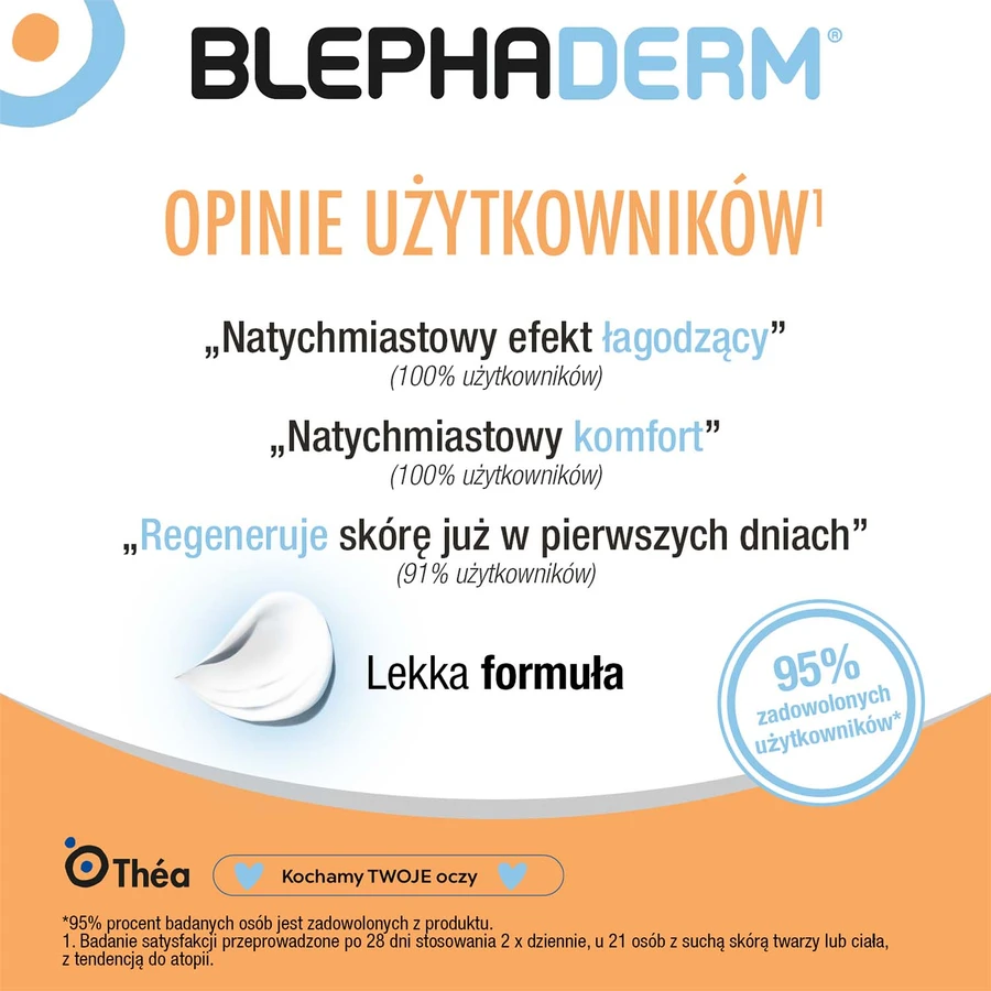 Blephaderm, beruhigende Creme für die Augenlider und die Augenpartie, 3 × 40 ml