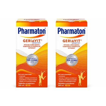 Pharmaton Geriavit, 2x100 comprimate filmate